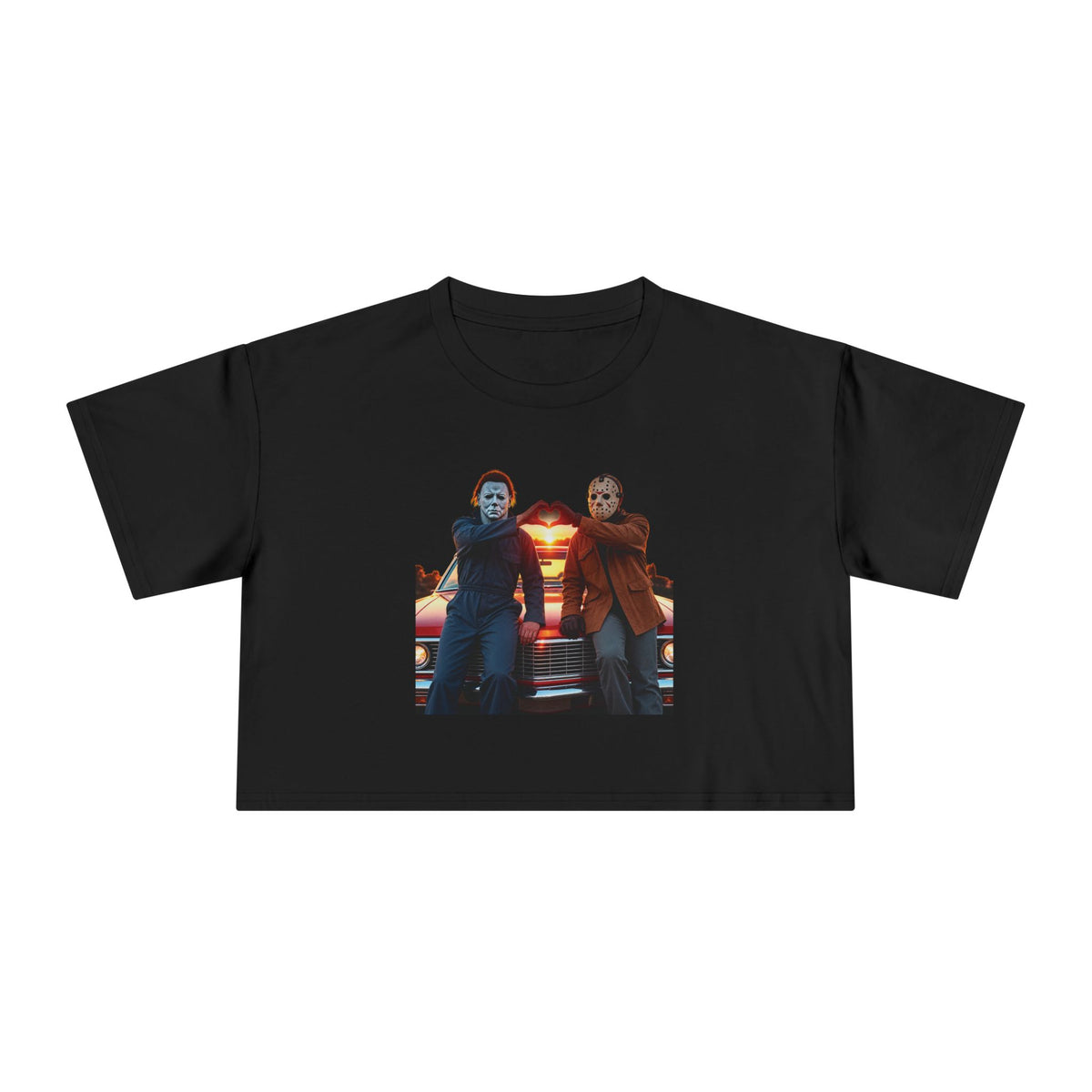 Bad Guys Crop Tee — 'Bad Guys, Who Needs Hearts?' Retro Movie Vibe Women’s Crop Top